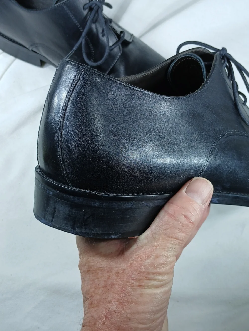 To Boot New York Black leather cap toe Oxford (Adam Derrick)